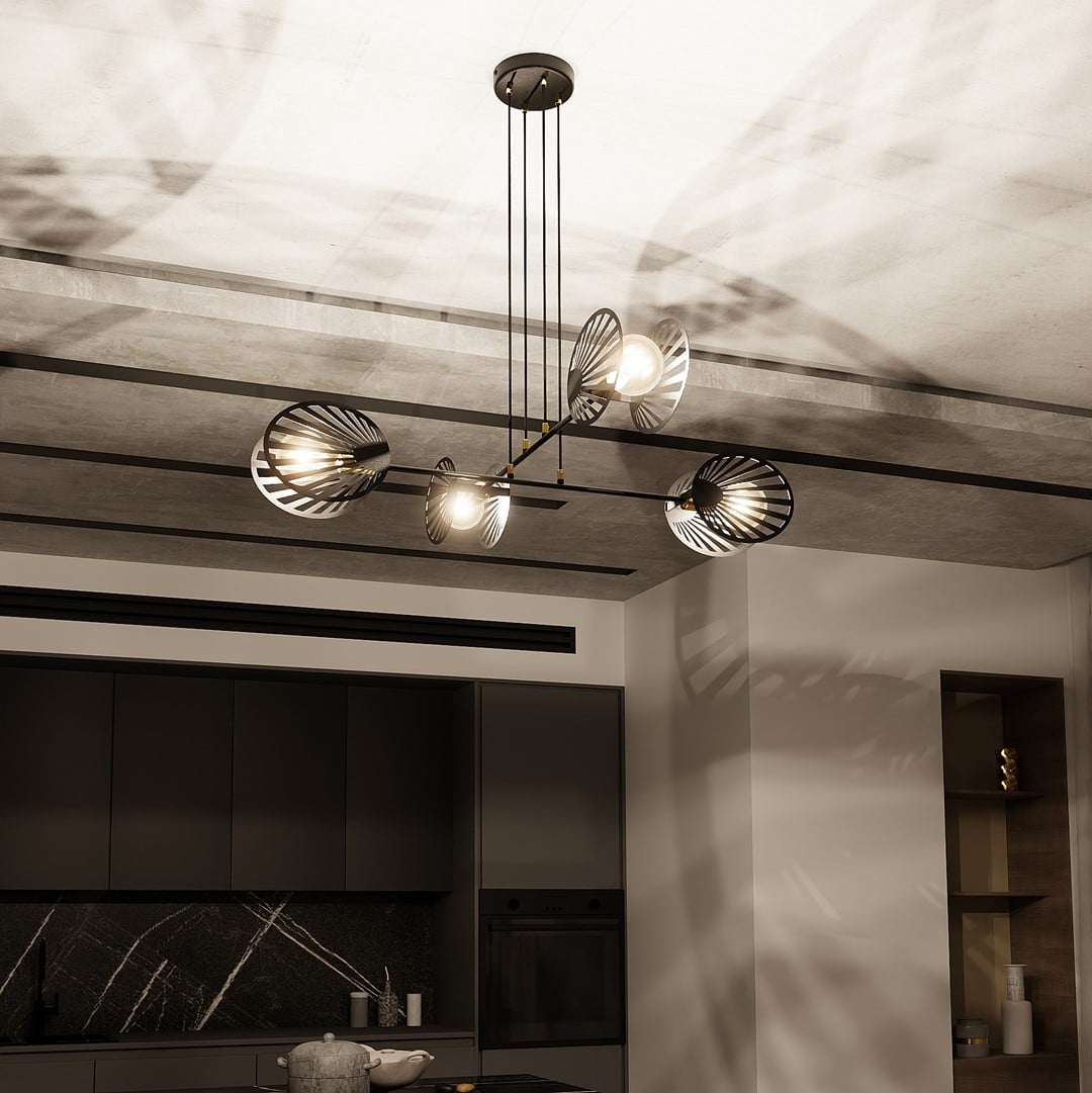 Hanglamp Playa 8211 Zwart Goudkleur Hanglamp Playa 8211 Zwart Goudkleur