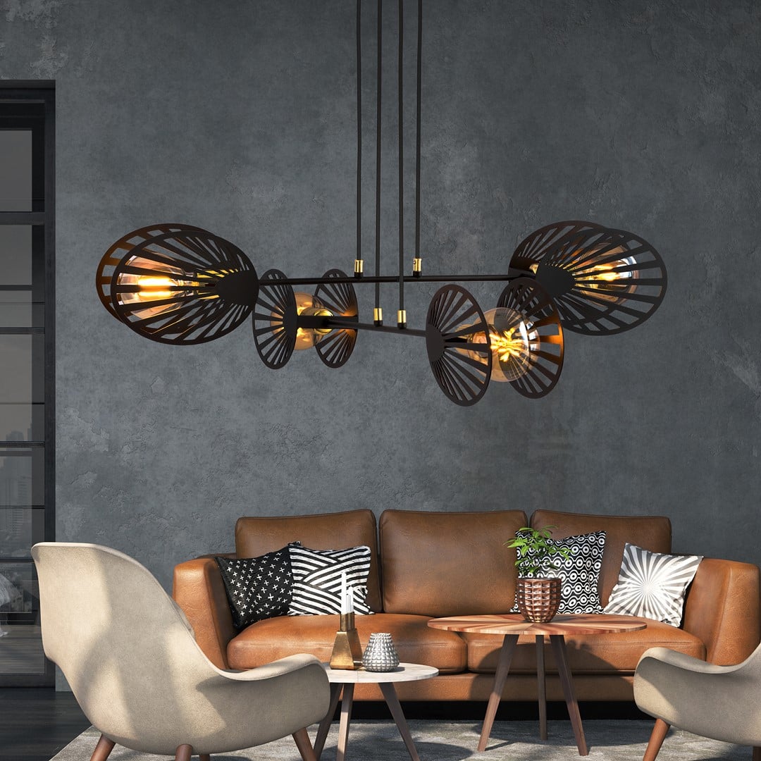 Hanglamp Playa 8211 Zwart Goudkleur Hanglamp Playa 8211 Zwart Goudkleur