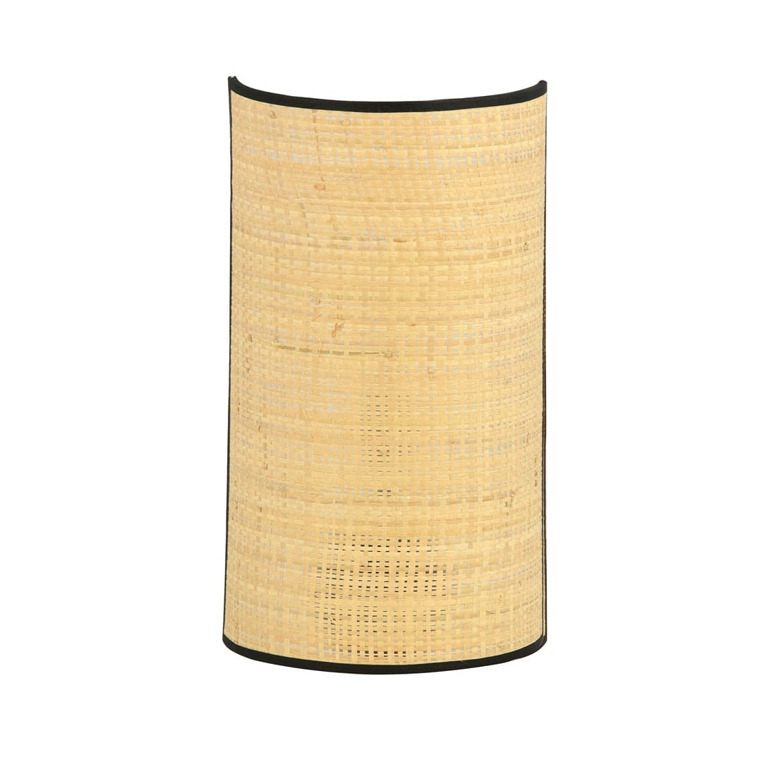 Wandlamp Aston 8211 Rotan 8211 Stoffen Kap Wandlamp Aston 8211 Rotan 8211 Stoffen Kap
