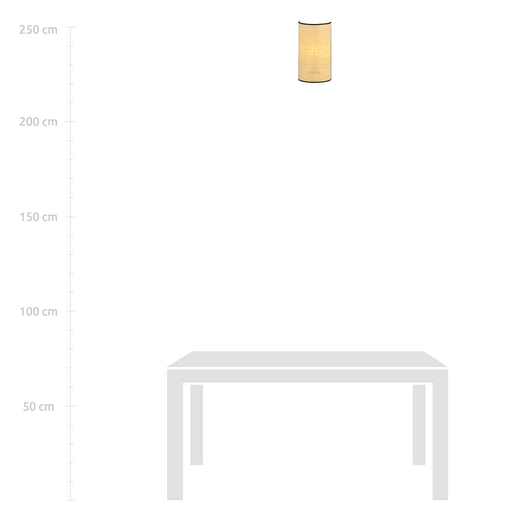 Wandlamp Aston 8211 Rotan 8211 Stoffen Kap Wandlamp Aston 8211 Rotan 8211 Stoffen Kap