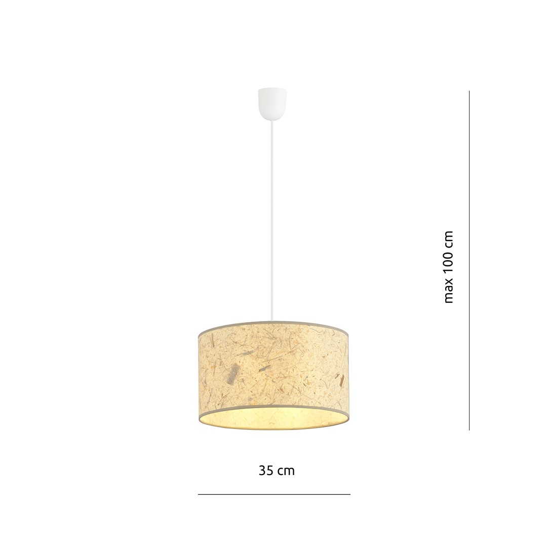 Hanglamp Aston 8211 Kurk 8211 Stoffen Kap