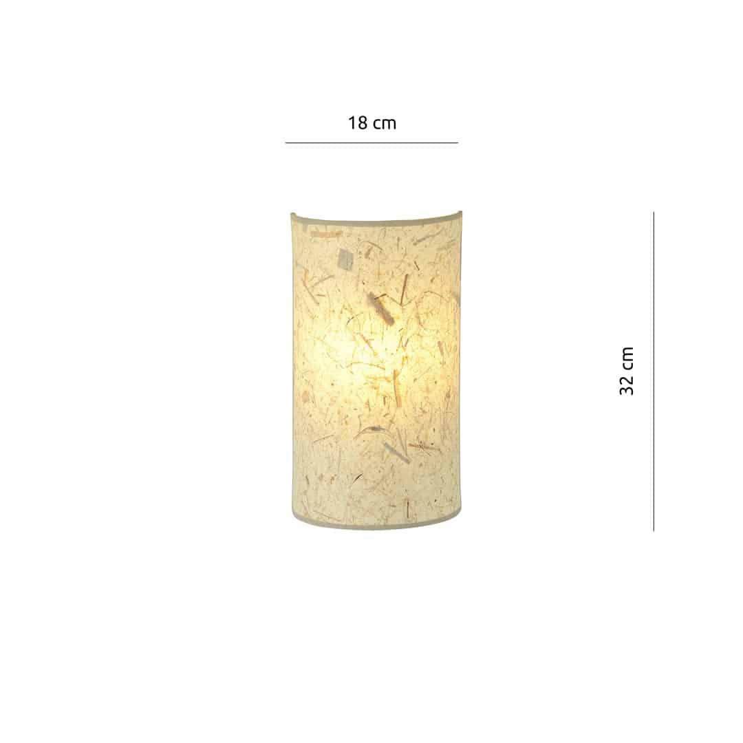 Wandlamp Aston 8211 Kurk 8211 Stoffen Kap Wandlamp Aston 8211 Kurk 8211 Stoffen Kap