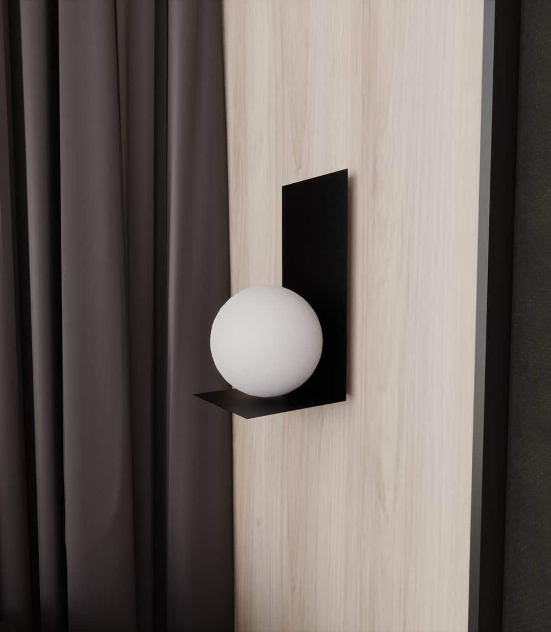 Wandlamp Formulier 8211 Zwart Wit Glas Wandlamp Formulier 8211 Zwart Wit Glas