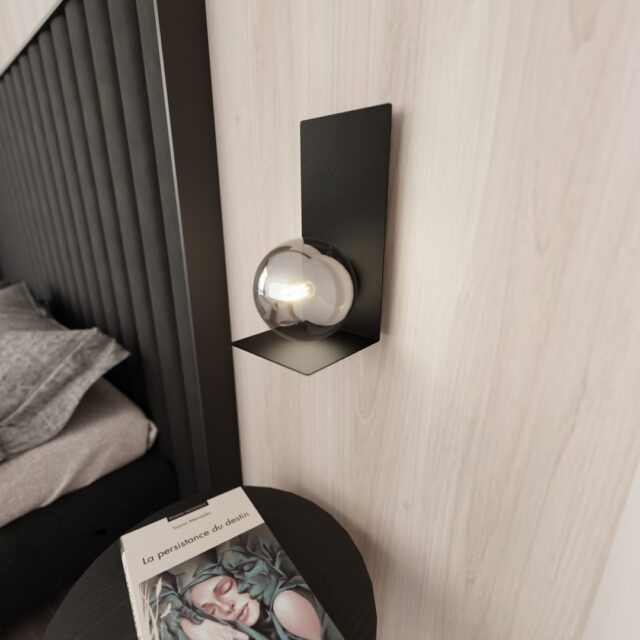 Wandlamp Formulier 8211 Zwart Grafiet Glas