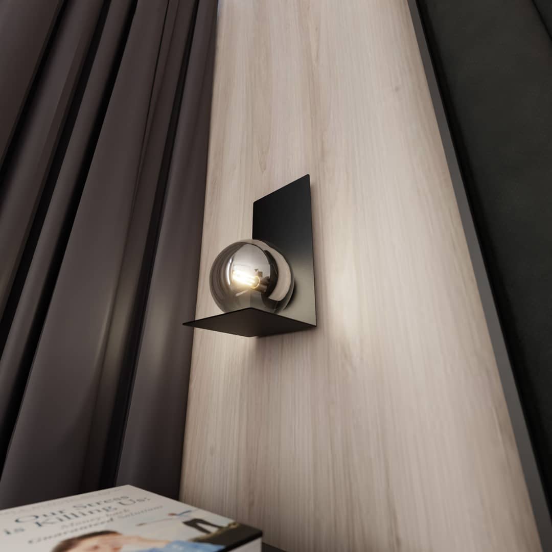 Wandlamp Formulier 8211 Zwart Grafiet Glas Wandlamp Formulier 8211 Zwart Grafiet Glas