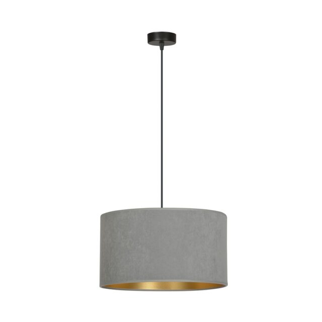 Hanglamp Hilde 8211 Grijs Goudkleur 8211 Stoffen Kap
