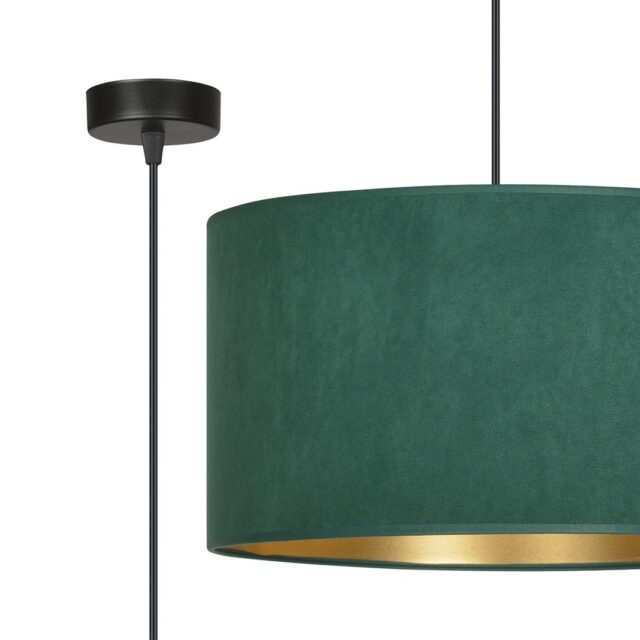 Hanglamp Hilde 8211 Groen Goudkleur 8211 Stoffen Kap