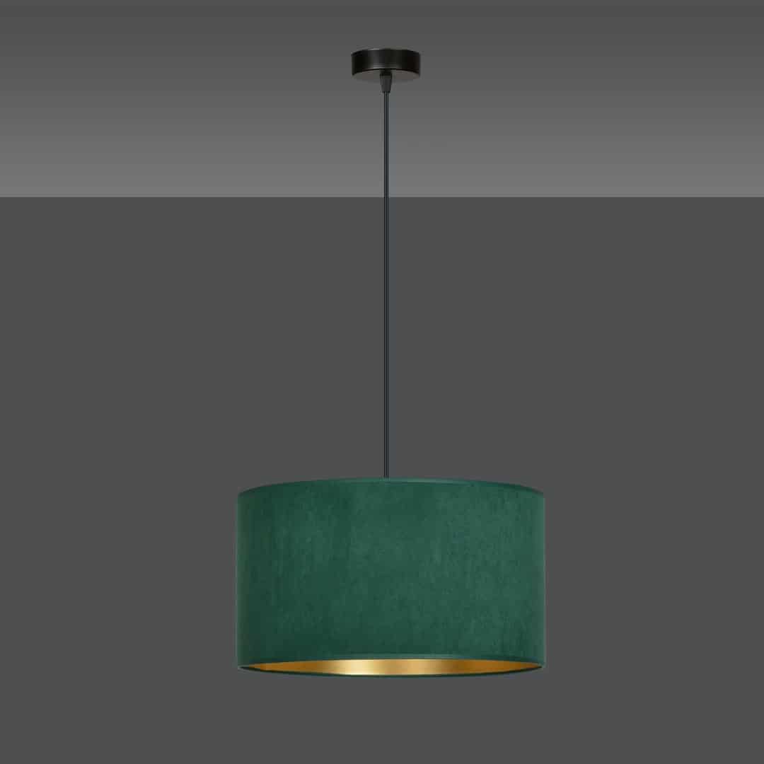 Hanglamp Hilde 8211 Groen Goudkleur 8211 Stoffen Kap