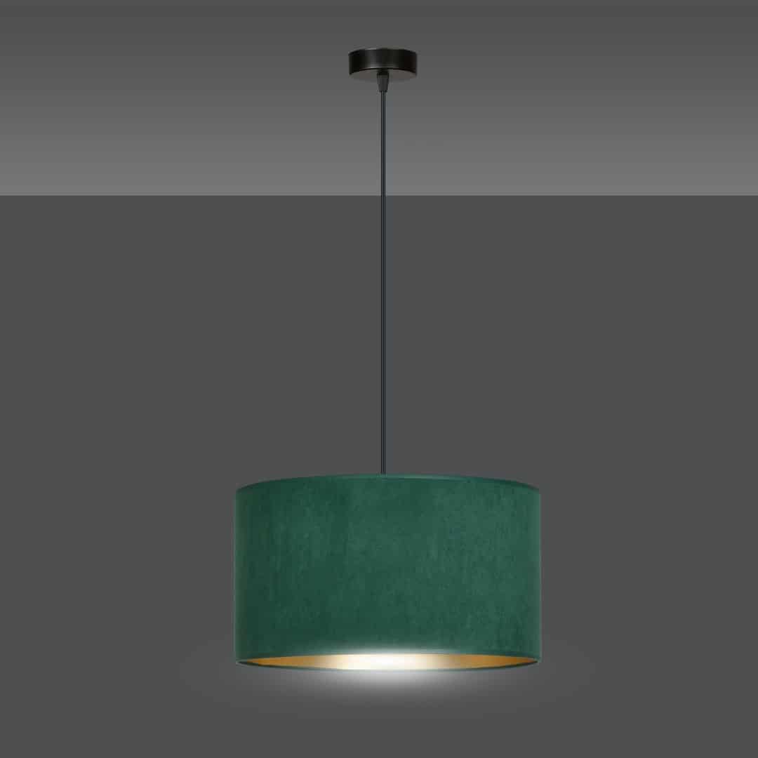 Hanglamp Hilde 8211 Groen Goudkleur 8211 Stoffen Kap