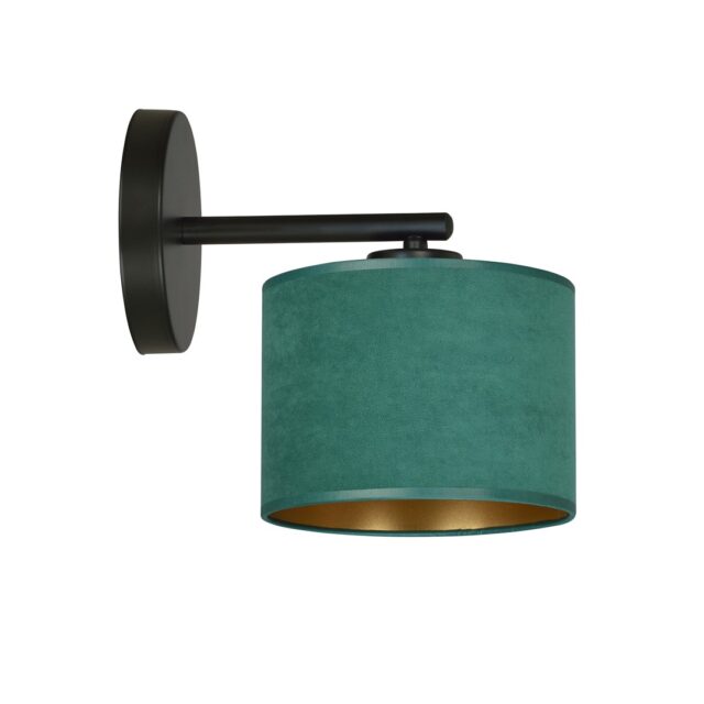 Wandlamp Hilde 8211 Zwart Groen 8211 Stoffen Kap