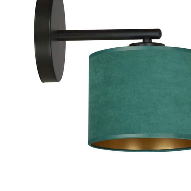 Wandlamp Hilde 8211 Zwart Groen 8211 Stoffen Kap