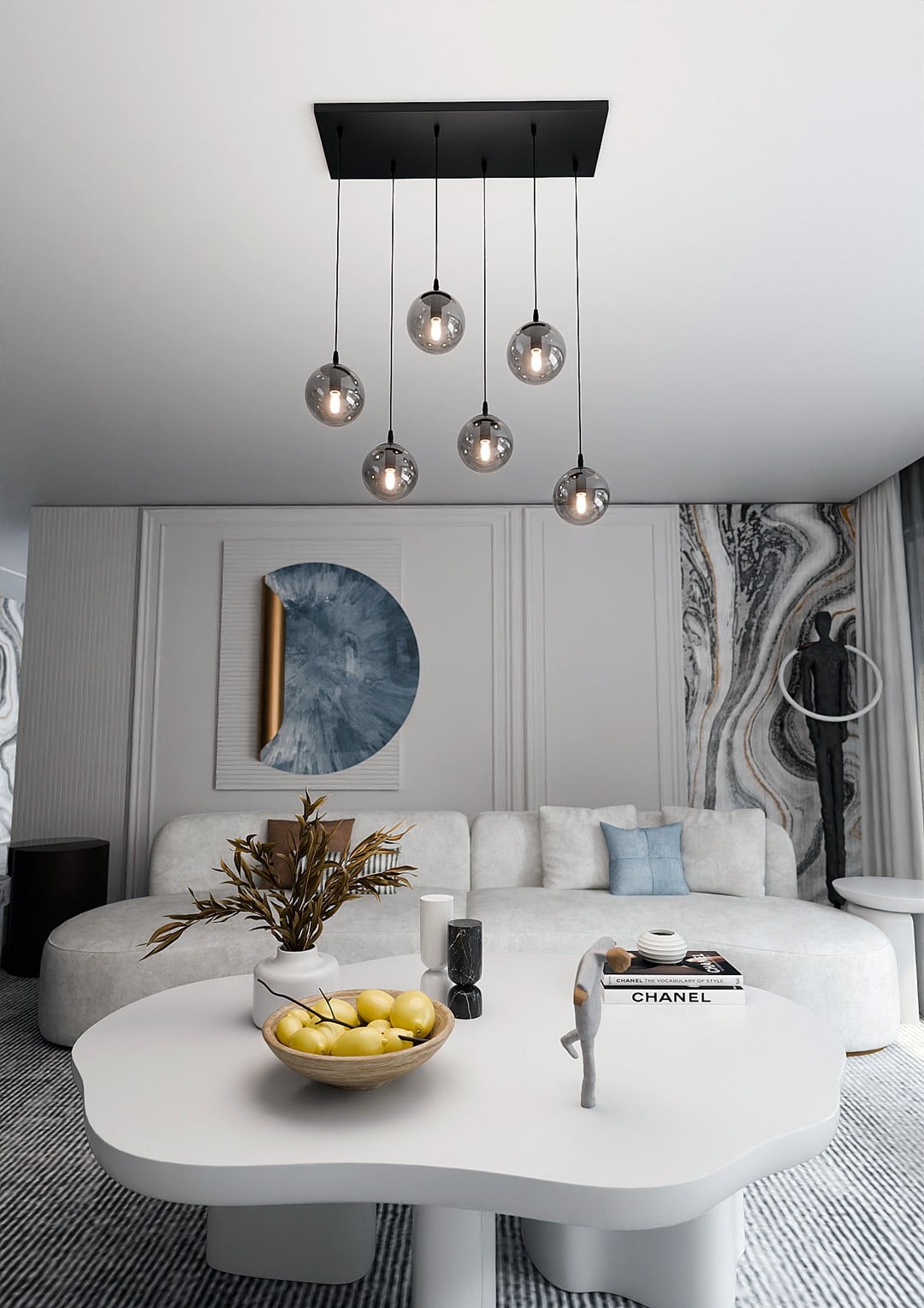 Hanglamp Cosmo 8211 Zwart Grafiet 8211 6 Lamps Hanglamp Cosmo 8211 Zwart Grafiet 8211 6 Lamps