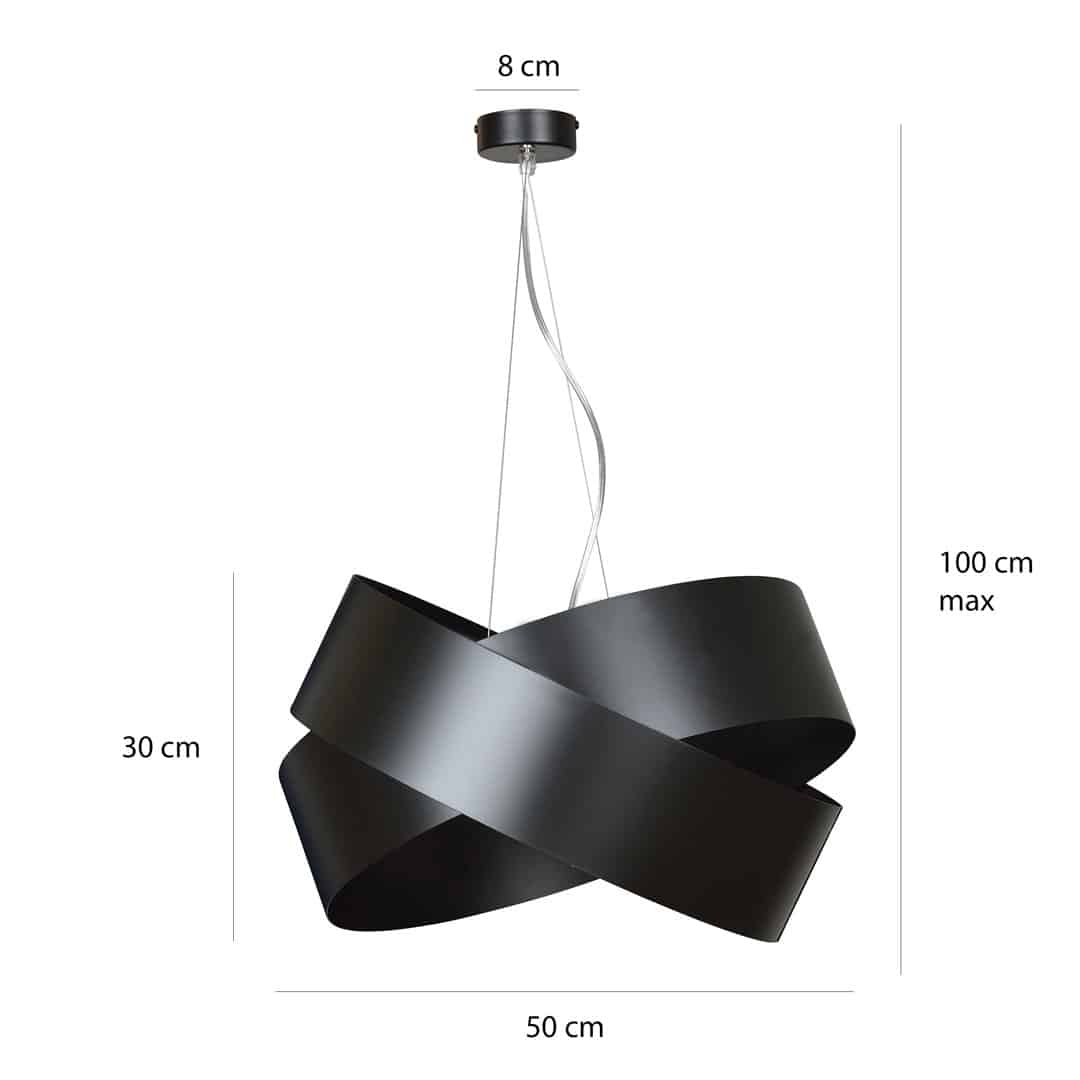 Hanglamp Vieno 8211 Zwart