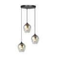 Hanglamp Istar - Zwart premium Grafiet glas - 3 lamps