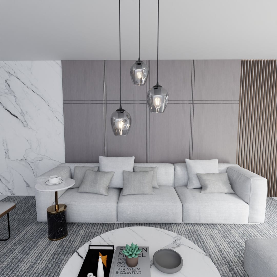 Hanglamp Istar 8211 Zwart Premium Grafiet Glas 8211 3 Lamps