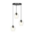 Hanglamp Istar - Zwart - Premium transparant glas - 3 lamps