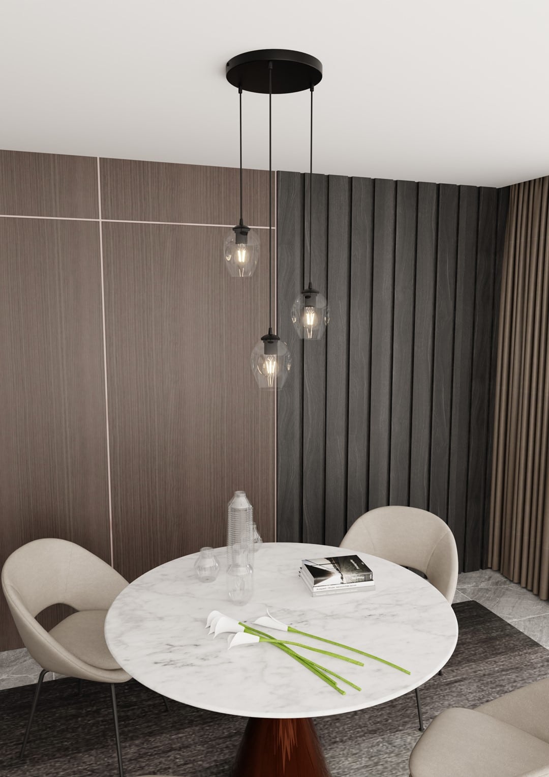 Hanglamp Istar 8211 Zwart 8211 Premium Transparant Glas 8211 3 Lamps Hanglamp Istar 8211 Zwart 8211 Premium Transparant Glas 8211 3 Lamps