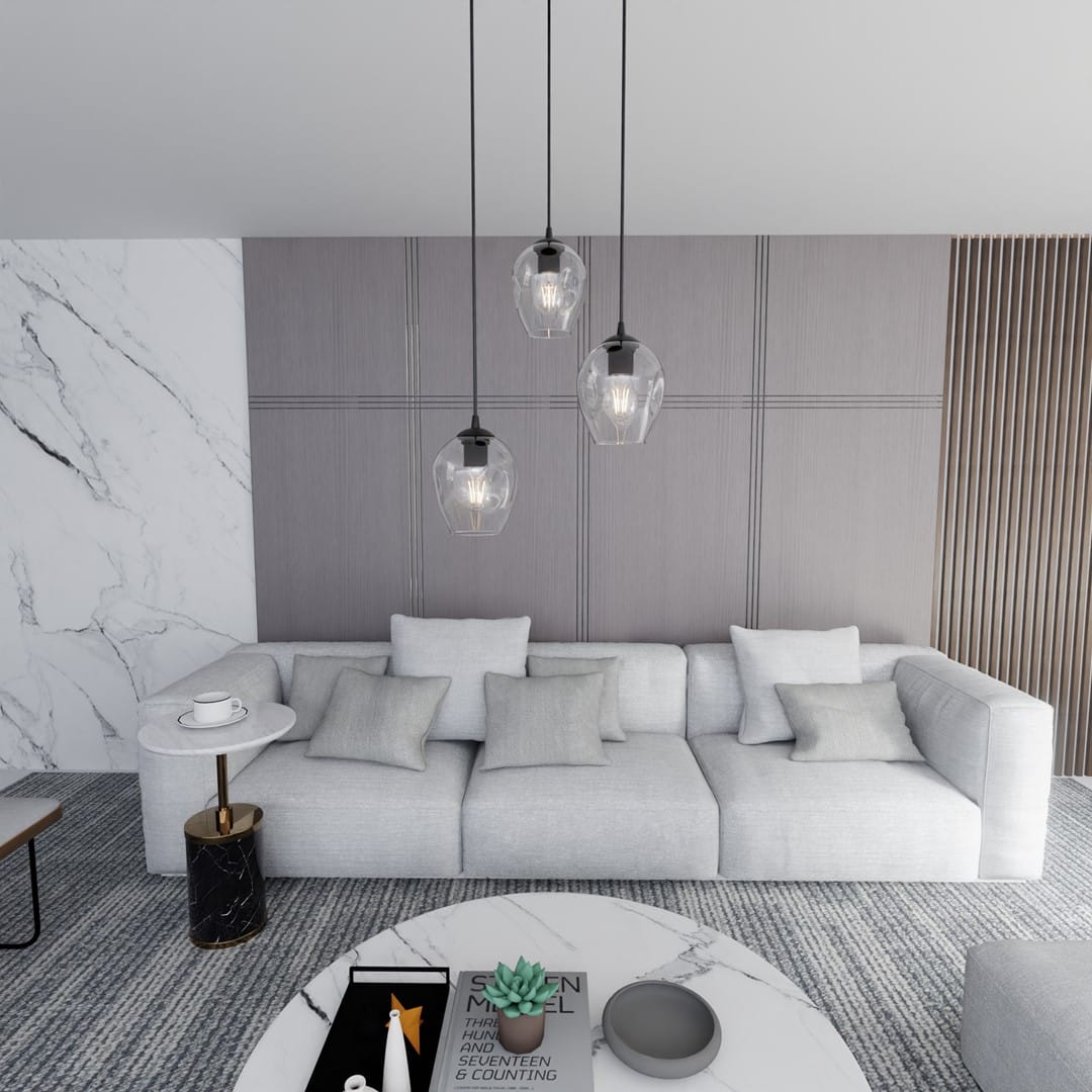 Hanglamp Istar 8211 Zwart 8211 Premium Transparant Glas 8211 3 Lamps Hanglamp Istar 8211 Zwart 8211 Premium Transparant Glas 8211 3 Lamps