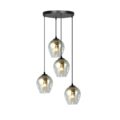 Hanglamp Istar - Zwart premium Grafiet glas - 4 lamps
