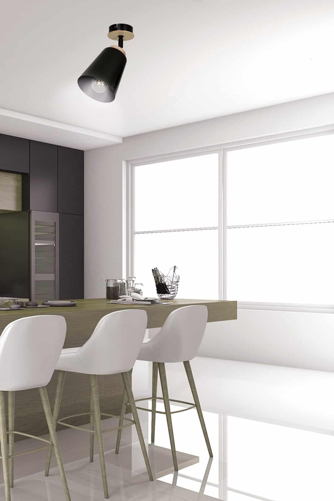 Plafondlamp Atlas 8211 Zwart 8211 Spot Plafondlamp Atlas 8211 Zwart 8211 Spot