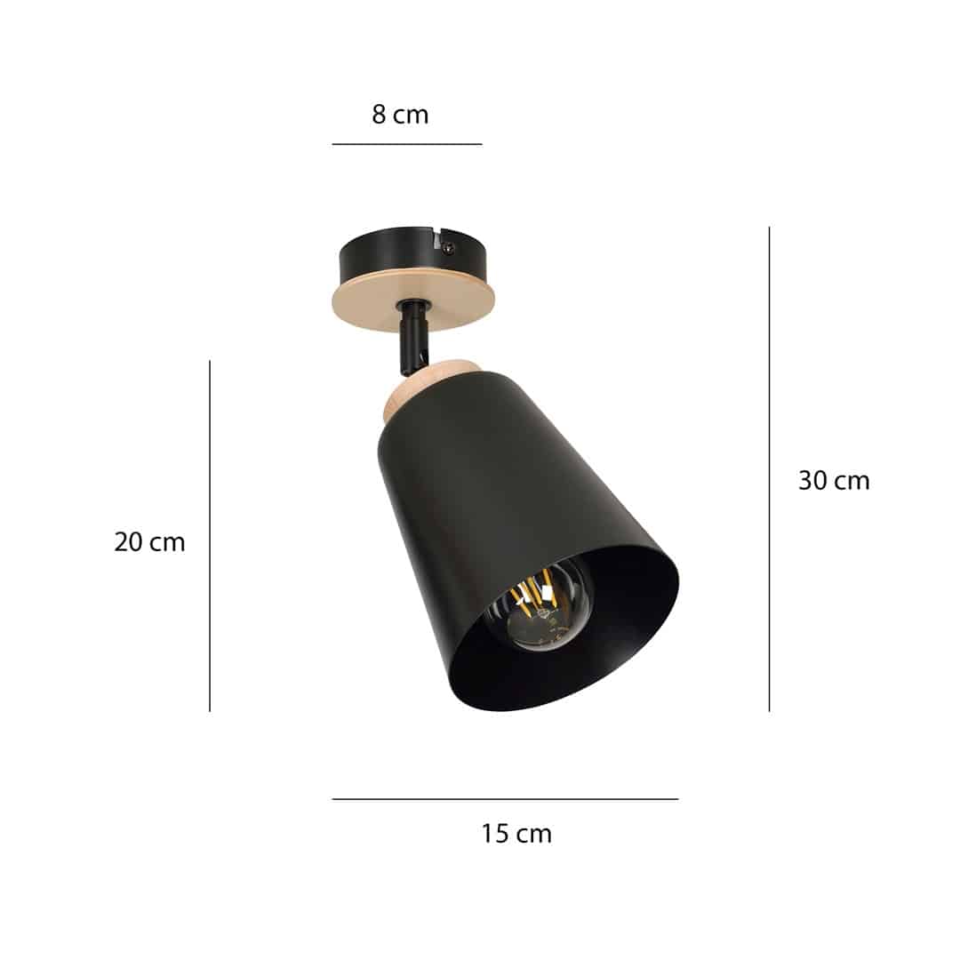 Plafondlamp Atlas 8211 Zwart 8211 Spot Plafondlamp Atlas 8211 Zwart 8211 Spot