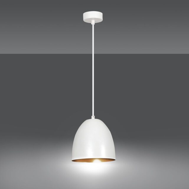 Hanglamp Lenox 8211 Wit Goudkleur