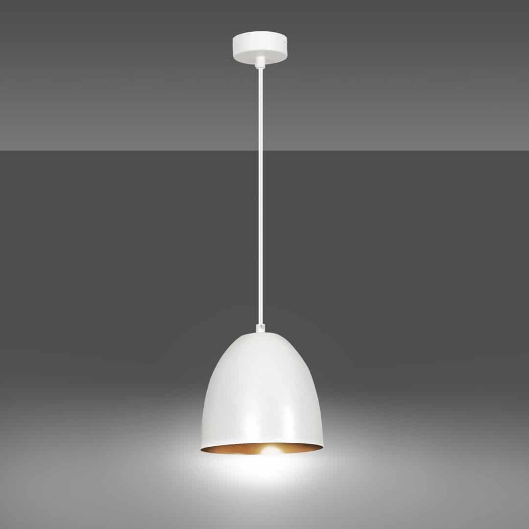 Hanglamp Lenox 8211 Wit Goudkleur
