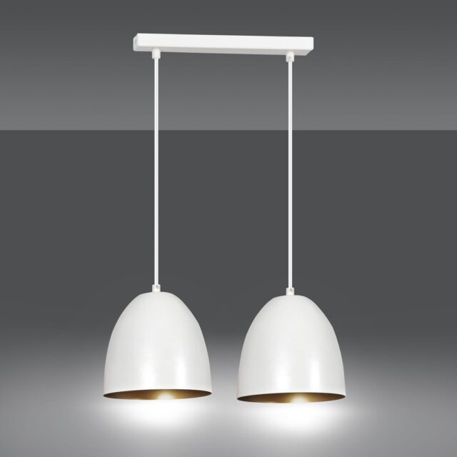 Hanglamp Lenox 8211 Wit Goudkleur