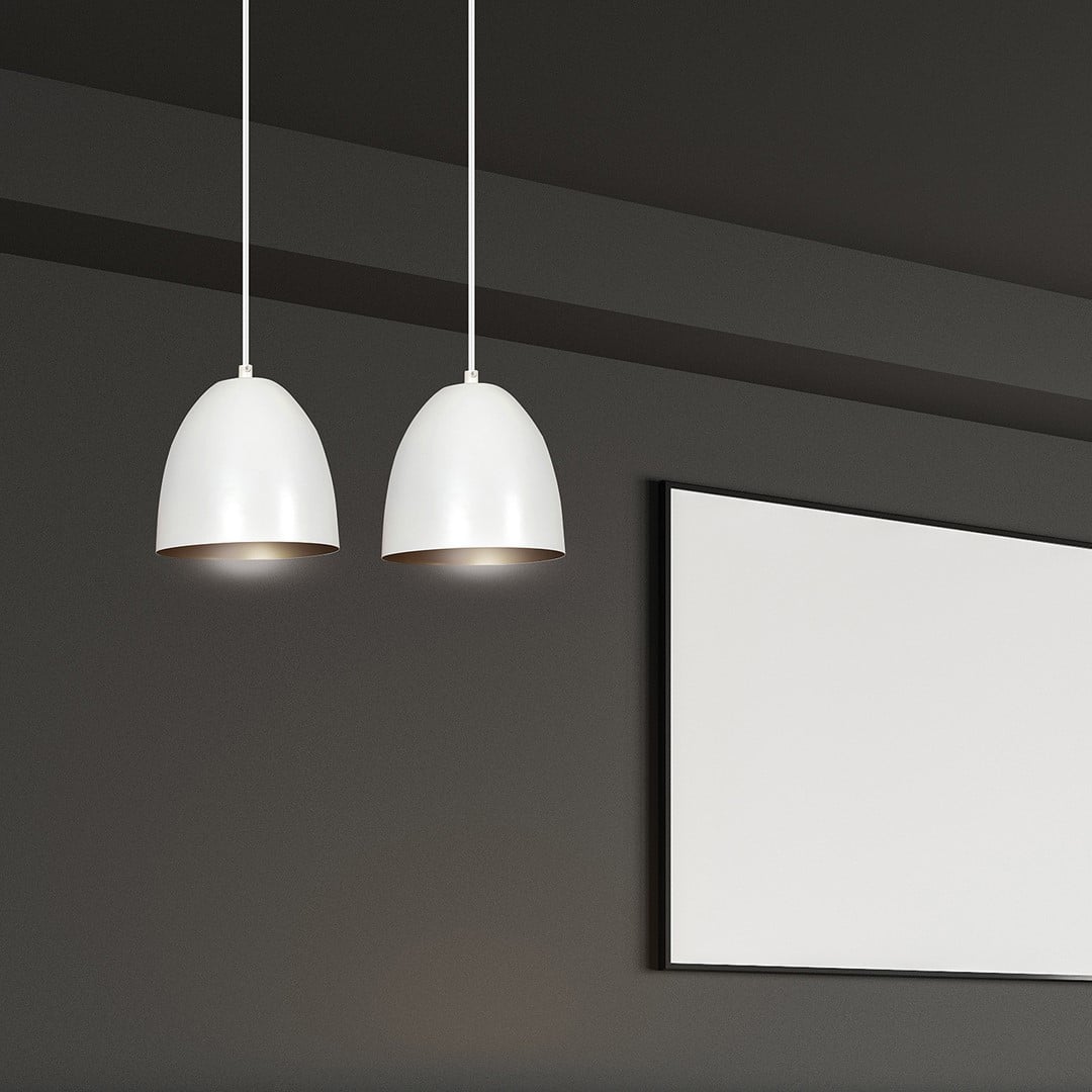 Hanglamp Lenox 8211 Wit Goudkleur
