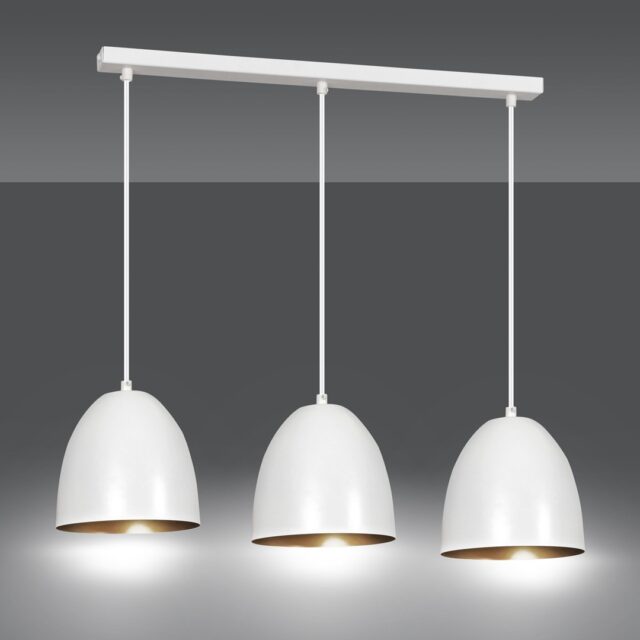 Hanglamp Lenox 8211 Wit Goudkleur