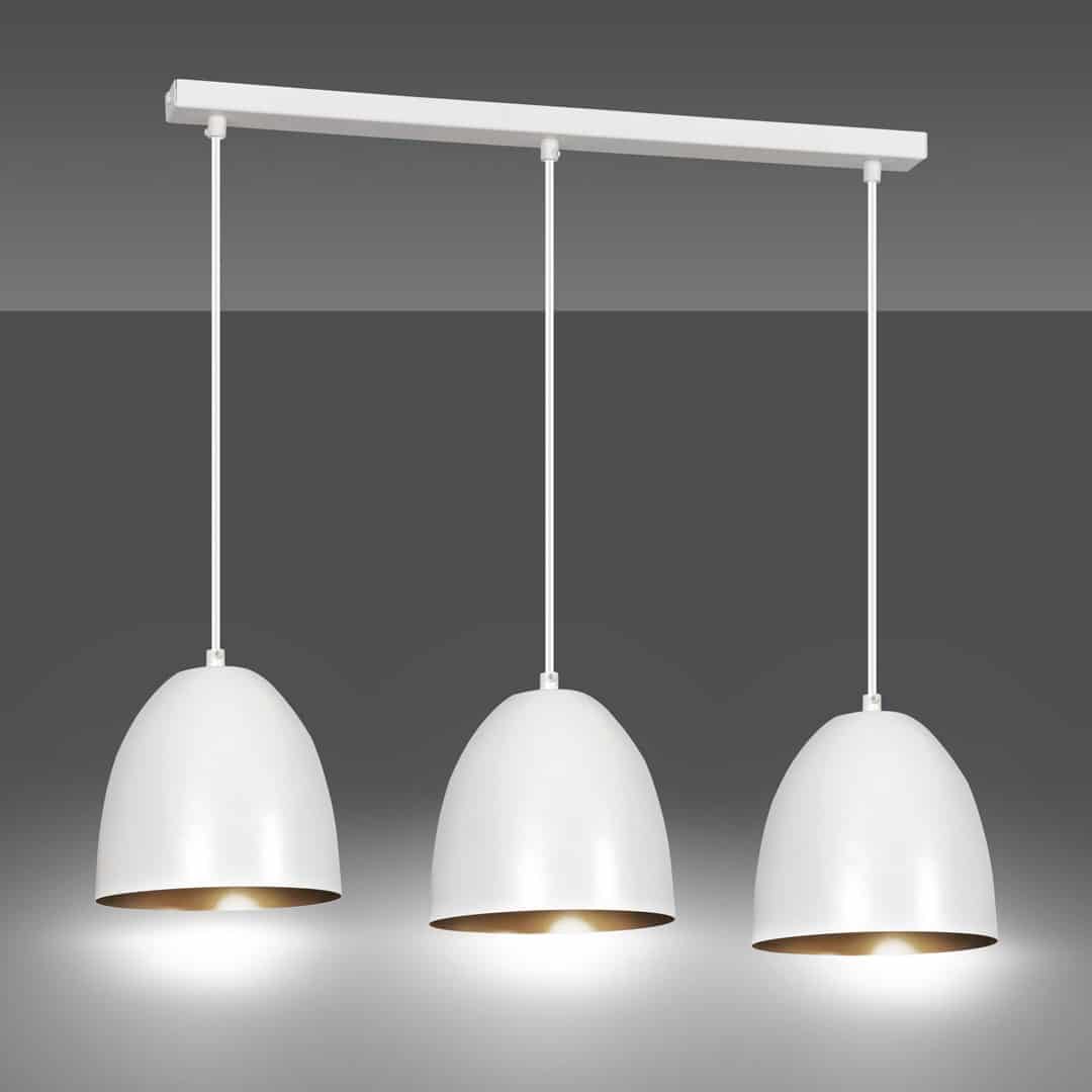 Hanglamp Lenox 8211 Wit Goudkleur Hanglamp Lenox 8211 Wit Goudkleur