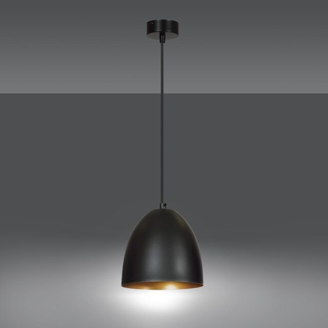 Hanglamp Lenox 8211 Zwart Goudkleur