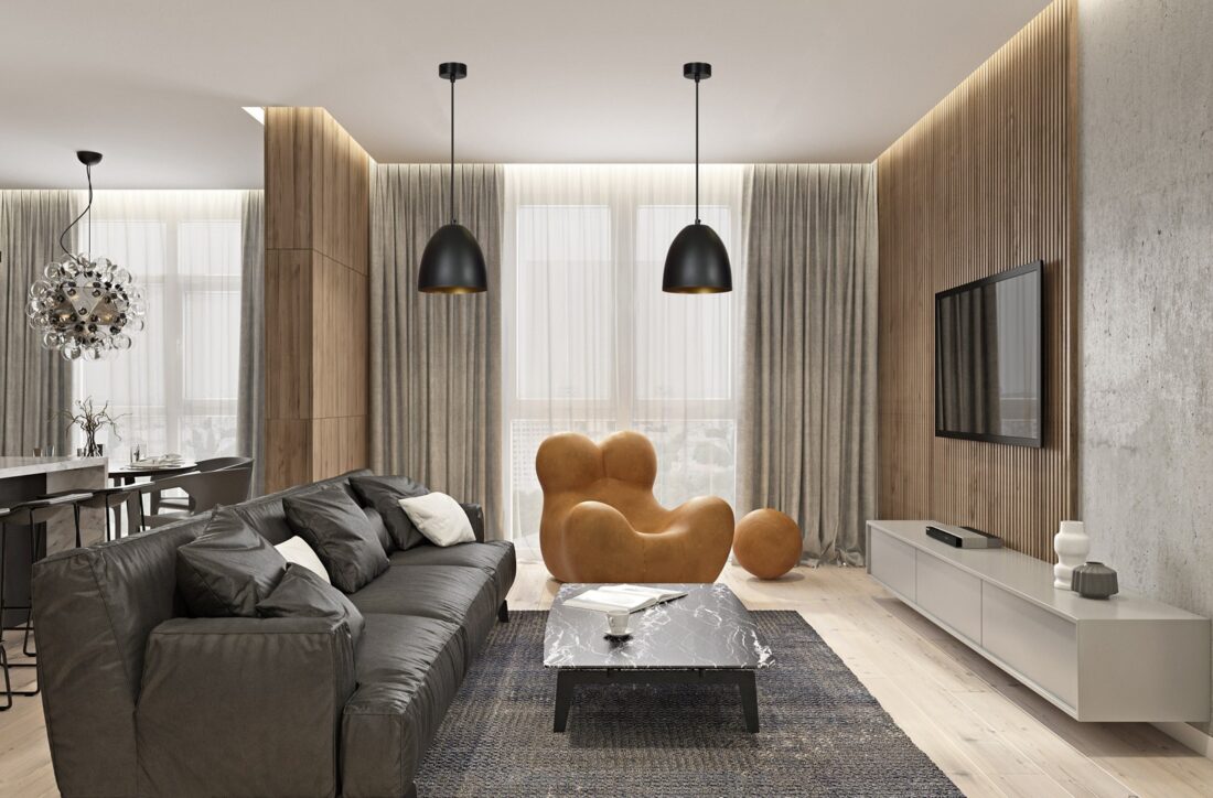 Hanglamp Lenox 8211 Zwart Goudkleur