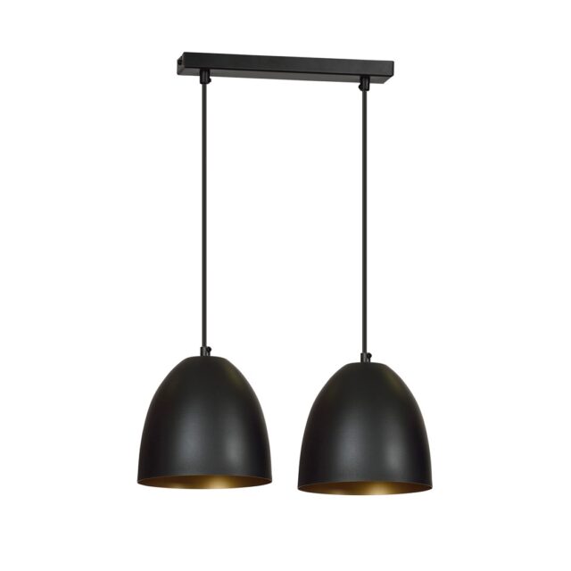 Hanglamp Lenox 8211 Zwart Goudkleur