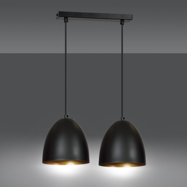 Hanglamp Lenox 8211 Zwart Goudkleur