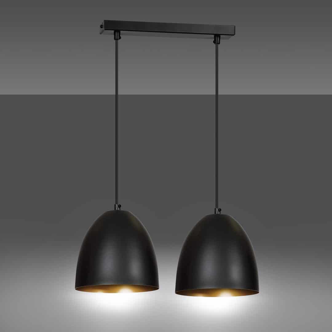 Hanglamp Lenox 8211 Zwart Goudkleur