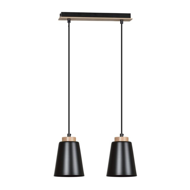Hanglamp Bolero 8211 Zwart Metaal Hout