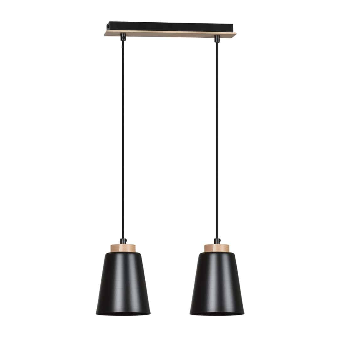 Hanglamp Bolero 8211 Zwart Metaal Hout