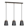 Hanglamp Bolero - Zwart / Hout