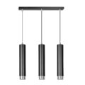 Hanglamp Kibo - Zwart / Chroom - 3 lamps