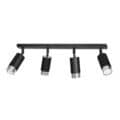 Plafondlamp Hiro - Zwart / Chroom - 4 spots