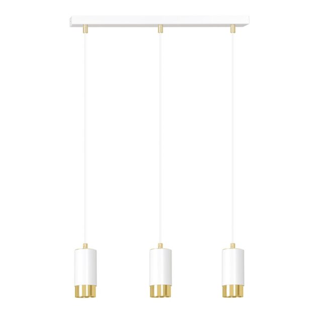 Hanglamp Fumiko 8211 Wit Goudkleur