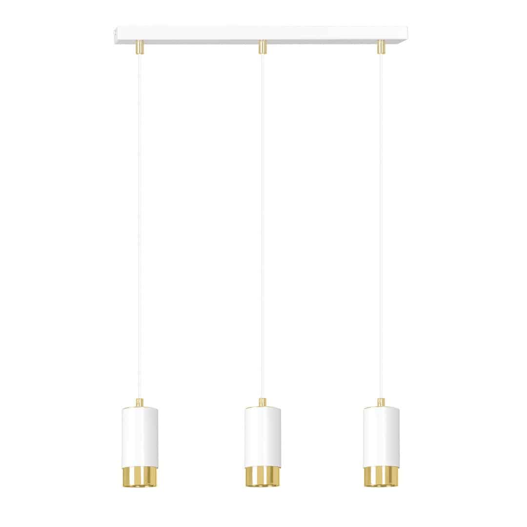Hanglamp Fumiko 8211 Wit Goudkleur