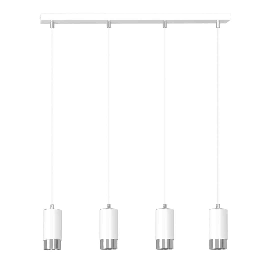 Hanglamp Fumiko 8211 Wit Chroom