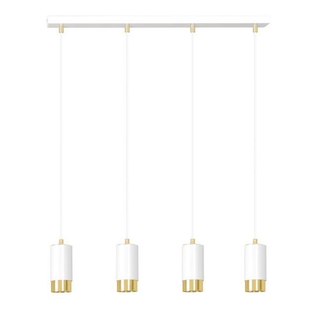 Hanglamp Fumiko 8211 Wit Goudkleur