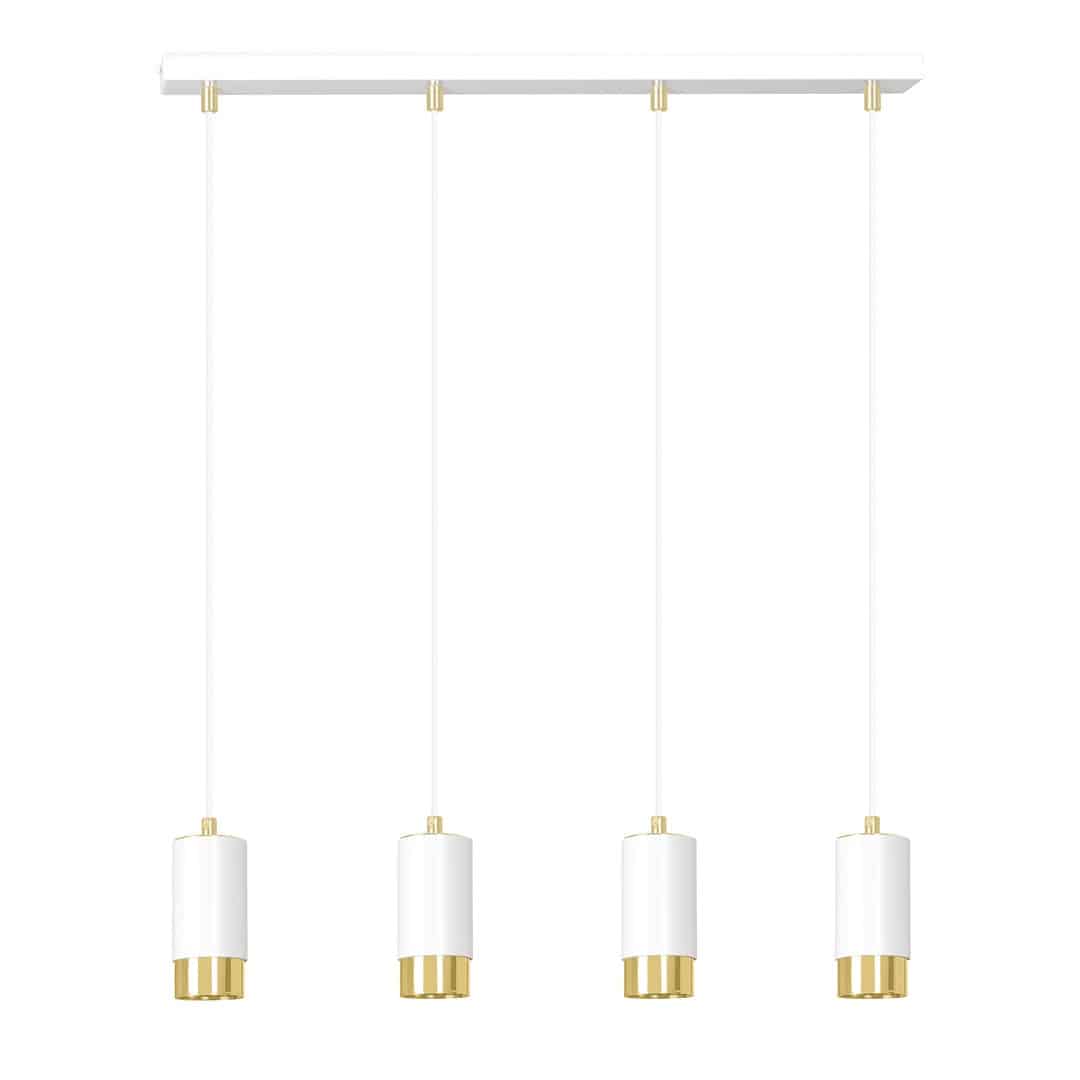 Hanglamp Fumiko 8211 Wit Goudkleur