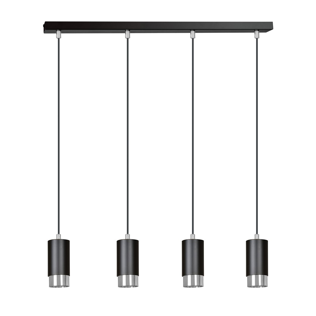 Hanglamp Fumiko 8211 4 Lamps 8211 Zwart Chroom