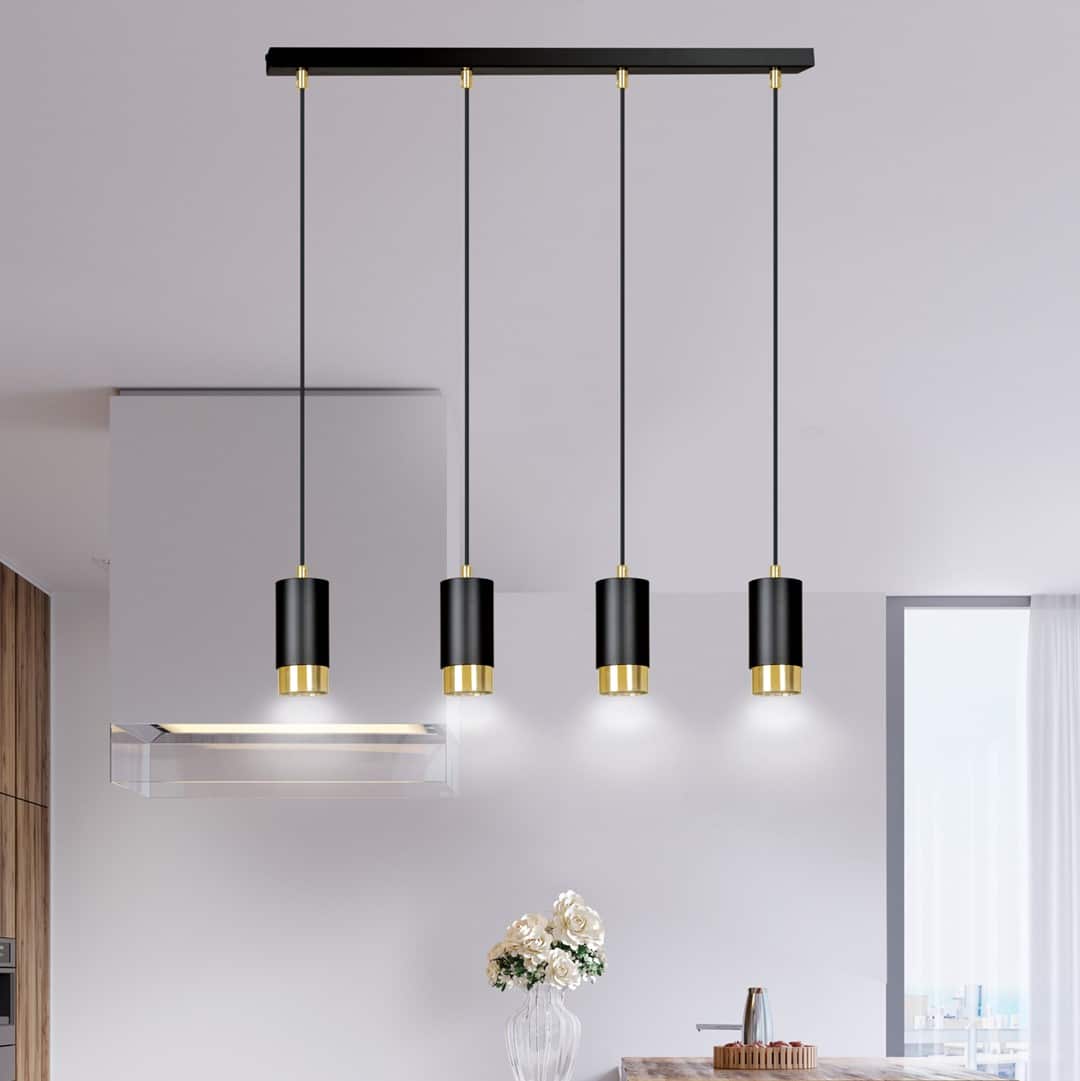 Hanglamp Fumiko 8211 Zwart Goudkleur
