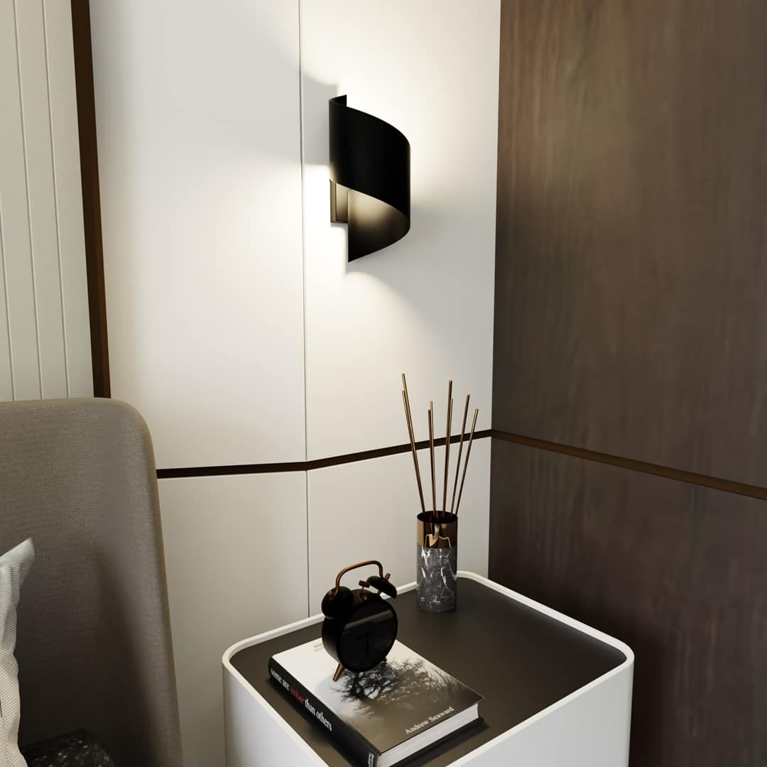 Wandlamp Spiner 8211 Zwart Metaal Wandlamp Spiner 8211 Zwart Metaal