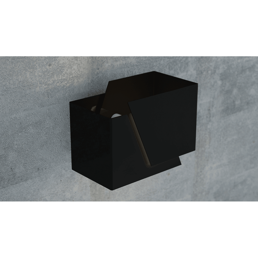 Wandlamp Frost 8211 Mat Zwart Metaal